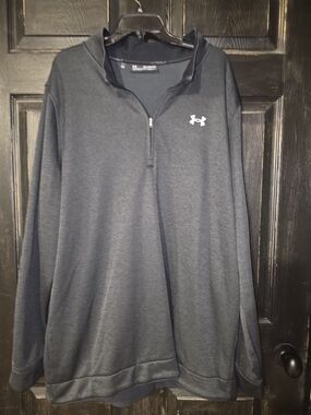 Under Armour Men's Gray Quarter-Zip Pullover 3XL
